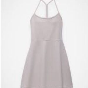 JoyLab Strapless Dress in Light Gray
